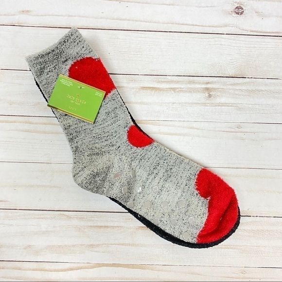 NWT 2 pairs Kate Spade‎ Non Slip Fuzzy Socks - Picture 1 of 6